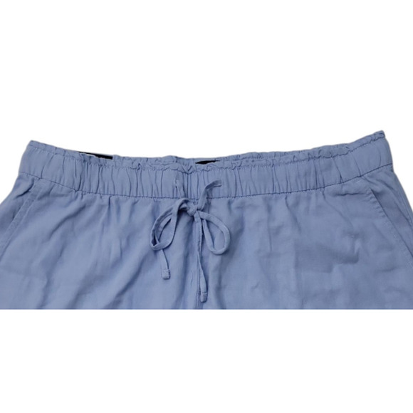 Gap Womens 4" Inseam Soft Linen Pull on Style Short Blue Size L - Picture 4 of 8